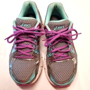 Asics Gel Excite 3 Womans Size 8 Tennis Running Shoe Lace Up Teal Silver